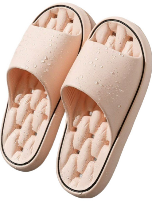 MIR WAY 미끄럼방지 논슬립 물빠짐 욕실 슬리퍼 욕실화, 핑크, 1개