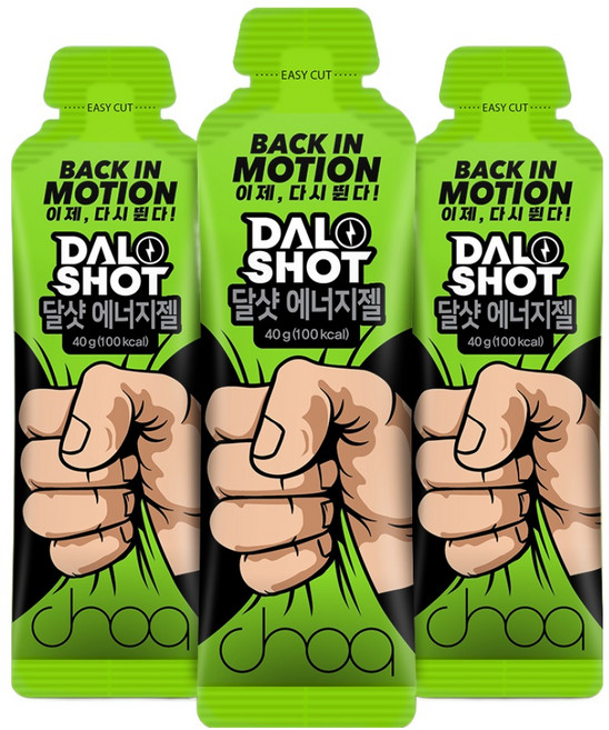 달샷 에너지젤 정석근감독 베타인 글루타민 아미노산 파워젤, 3개, 40ml