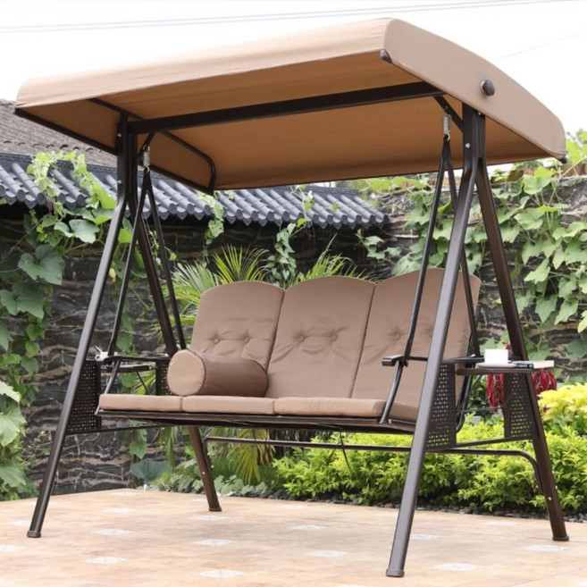 웰스퍼니 듀얼 정원 흔들그네의자 (의자/침대겸용)