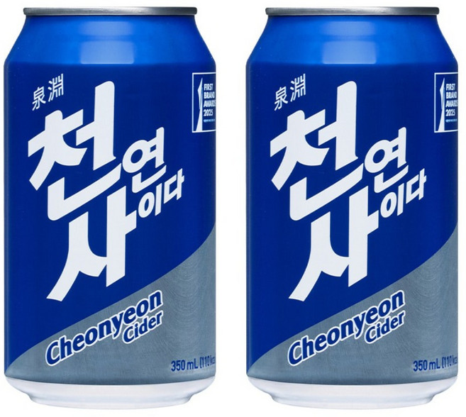 천연사이다, 350ml, 48개