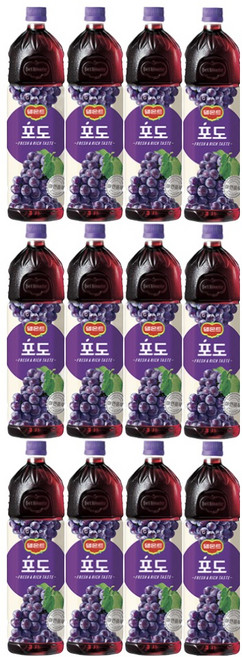 델몬트 포도 100 주스, 1.5L, 12개