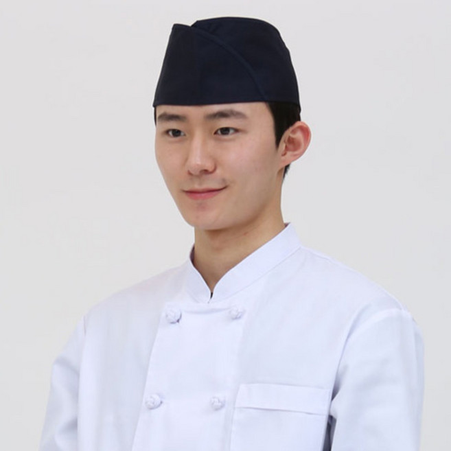 헬로모자 위망사 쉐프모자 조리모자 천모자 서빙 카운터 조리 요리사모자 깔끔한모자 음식점 식당 참존어패럴 참존까운, C-926 검정 검띠, 1개