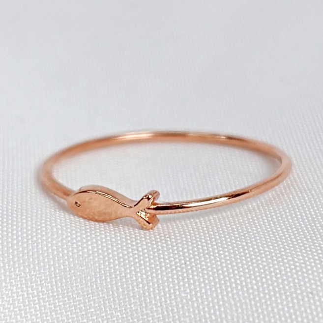 물고기반지 실버925 순은반지 여성 재물 행운 애끼반지 새끼반지 수능반지