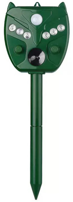 초강력 태양광 충전 초음파야생 동물 멧돼지 새 토끼 등 해충 퇴치기 5가지 모드 적외선 LED 사이렌 경보기, H7012