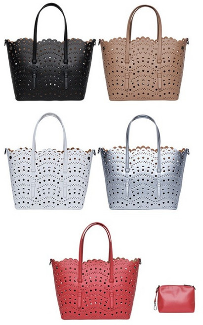 [에린브리니에] 펀칭 토트백 + 파우치