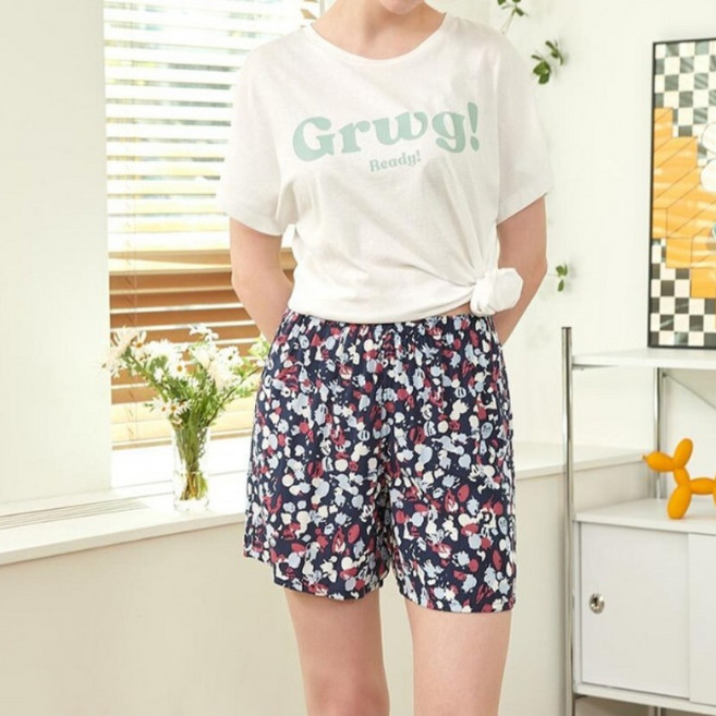 [피트인] 여성 인견 트렁크팬티겸 여름 쿨반바지(S~M)