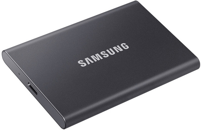 삼성전자 포터블 외장SSD T7, 그레이+삼성정품파우치, 4TB