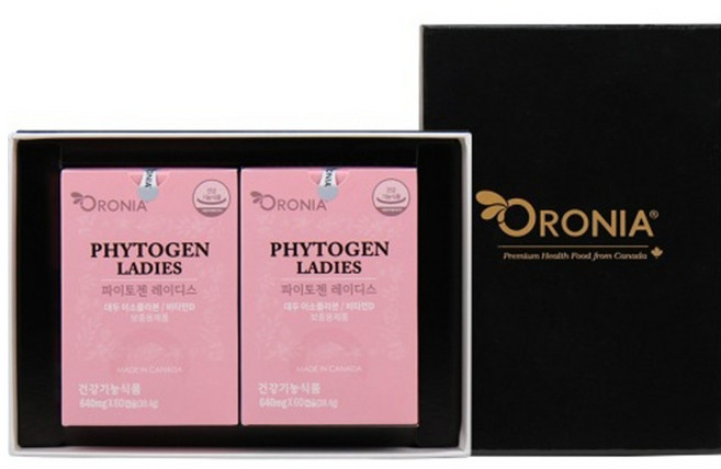 1+1 파이토젠 레이디스 선물세트 이소플라본 달맞이꽃종자유 감마리놀렌산 4개월 오로니아, 60정