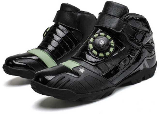 서브22 모토사이클 바이크부츠 다이얼 오토바이 슈즈, 블랙