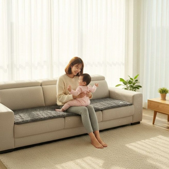 3H한일온열기 탄소 그래핀 EMF 퀼팅 3인 4인 병원용 미니 전기방석 쇼파 온열 싱글 매트 장판 요, 뉴블랙4인방석, 55x190cm