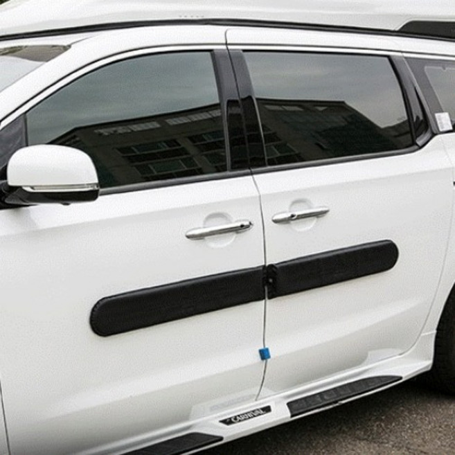 VIP 프리미엄 자석 문콕방지 도어가드 4P 한차분 차량 자동차, 블랙, 4개