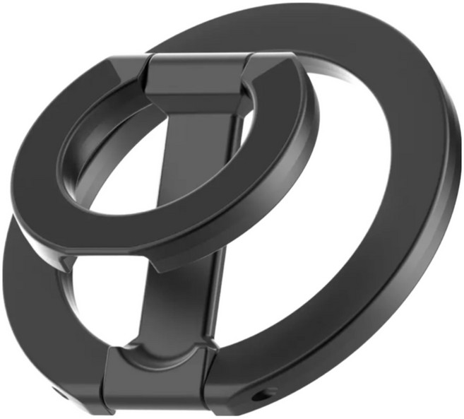 애플버니 초강력 Z링 양방향 맥세이프 거치대 자석 스탠드 헬스 짐, 1개, 블랙 Z링맥세이프