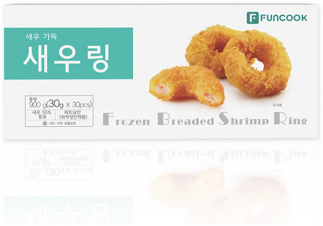 새우가득 집에서도 간편하게 먹을 수 있는 새우링, 1개, 900g