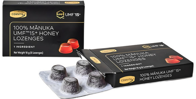 [본사정품] 콤비타 UMF15+ 마누카허니 퓨어 로젠지 100% 마누카 꿀캔디, 1박스, 18g