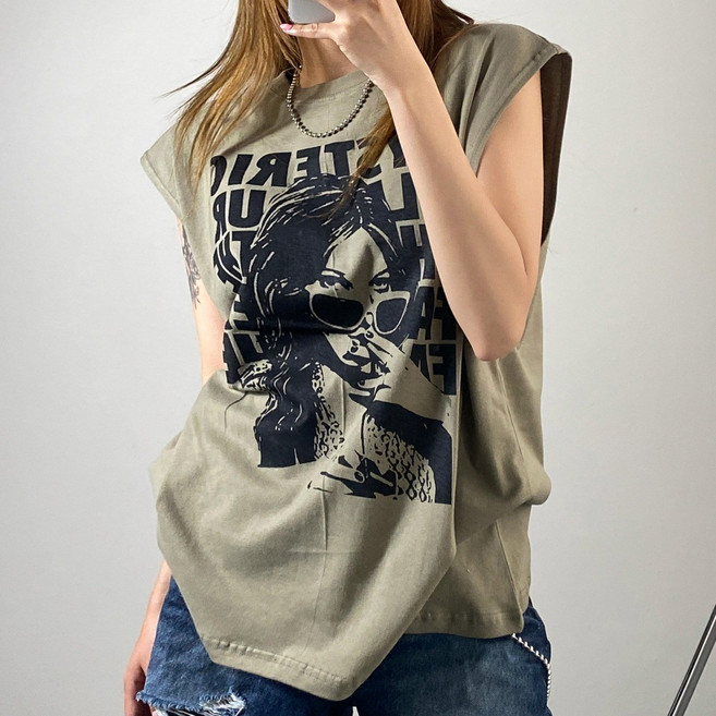 디디댄스 힙합 그림자 여름 나시 댄스복 걸스 바캉스룩 줌바웨어 에어로빅 줌바닷컴 방송댄스의상