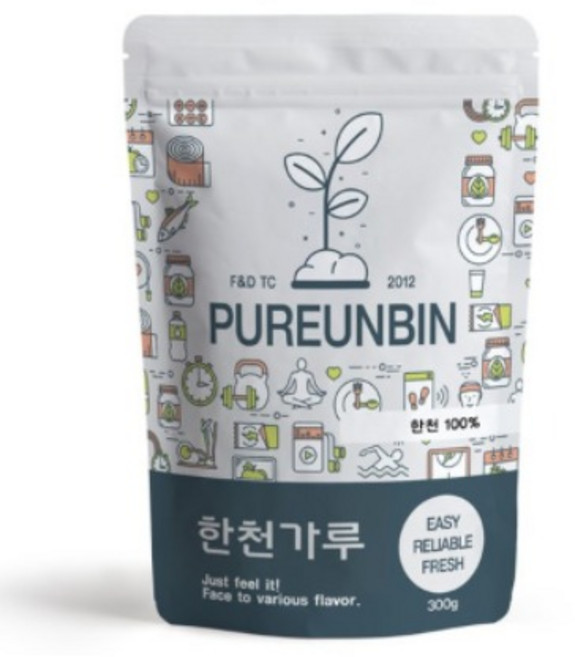 푸른빈 한천 가루 분말 우뭇가사리, 1개, 300g