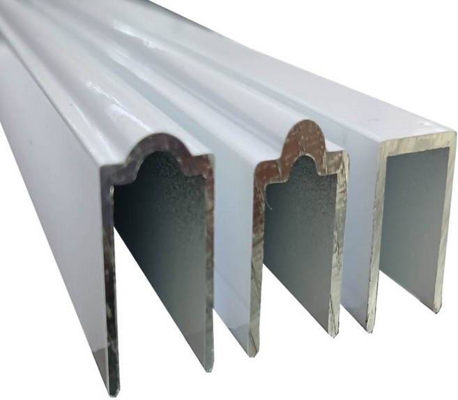 알미늄재질 아파트창문레일 샷시보수용레일 R형 ㄷ형 1m 무재단, 1개