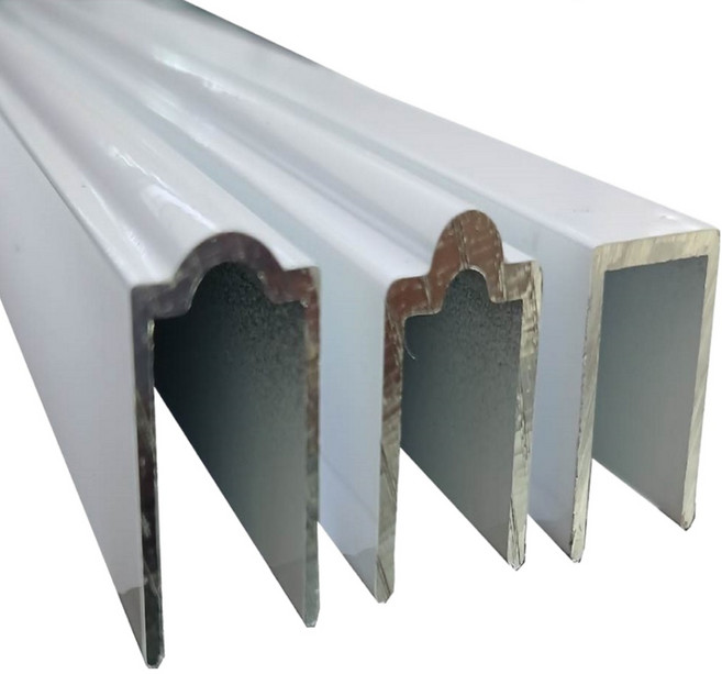 알미늄재질 아파트창문레일 샷시보수용레일 R형 ㄷ형 1m 무재단, 1개