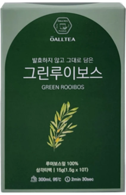 뉴올티 프리미엄 허브티 디카페인 그린 루이보스티, 1.5g, 1개, 10개입 - 쿠팡