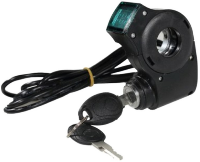 전동킥보드 키박스 볼트게이지 전동자전거 볼트메타 도난방지 자물쇠, 레드, 1개