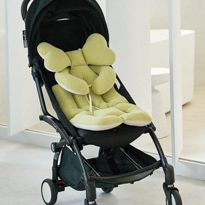 마롤로뜨 테리 유모차 라이너 사계절 양면 쿨시트, 1개, 무지 올리브_사계절 테리 라이너