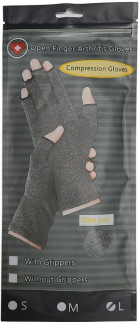 손 관절 보호 압박 반장갑 도트 손가락 손목 오픈 핑거 보호대, 4세트