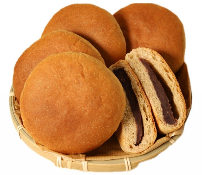 [당일생산] 나루제빵소 100% 통밀 단팥빵 앙금 비건 속편한 빵 식사대용 (5개입), 1개, 560g