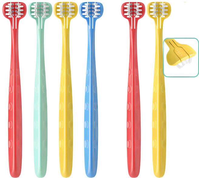 (무료배송) MDB 3D 어린이 칫솔 (4개+2개), 빨강 6개