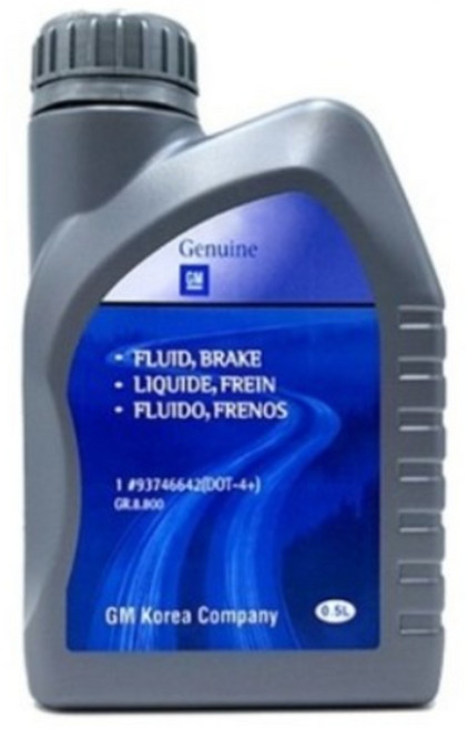 쉐보레 GM 순정 정품 브레이크 액 브레이크오일 2리터 (0.5리터 * 4개) DOT4+, 4개