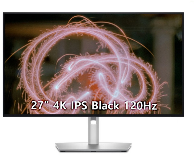 델 684.7mm 4K UHD 울트라샤프 USB C 허브 모니터 블랙 IPS, 68cm, DELL_U2725QE