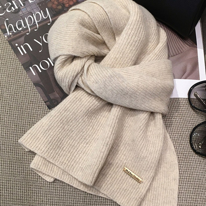 하루모리 따뜻하고 포근한 니트 머플러