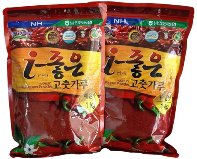 (남안동농협) i~좋은 고춧가루 (순한맛) 1kg, 2개