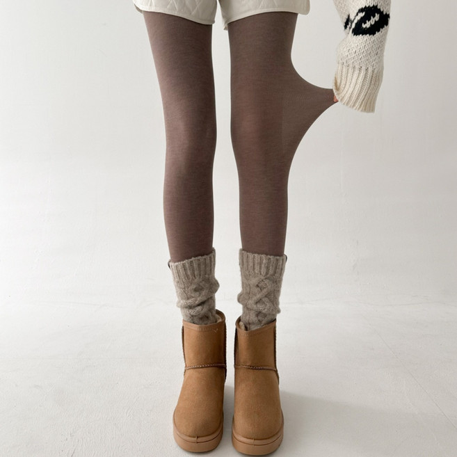 블루씨티 면 타이즈 신축성 좋은 유발 발열 융 기모 봄 가을 겨울 레깅스 팬티 스타킹 3type