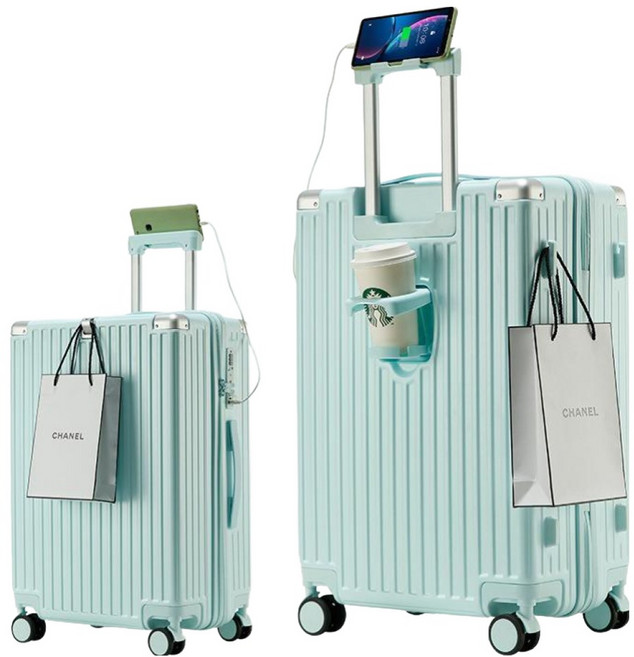 PYHO 캐리어 이중 방폭 지퍼 튼튼 캐리어 유니버셜 중대형 캐리어 PC YKK지퍼 원터치 확장형 기내용