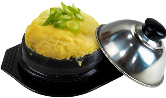 국내산 (1~2인용 계란 약 3~4개) 폭탄 계란찜기 (뚜껑+뚝배기+받침)세트 소자, 뚝배기세트, 1개, 12cm