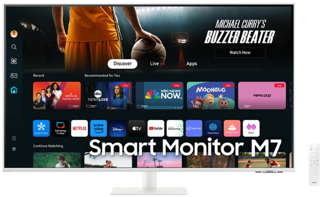 삼성 삼탠바이미m7 S43DM703 43인치 화이트 스마트 모니터 세로모니터, 107cm, S43FM1E3