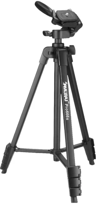 사무라이 PRO666S 가벼운 여행용 카메라 핸드폰 스마트폰 4단 미니 삼각대, 1개 - 쿠팡