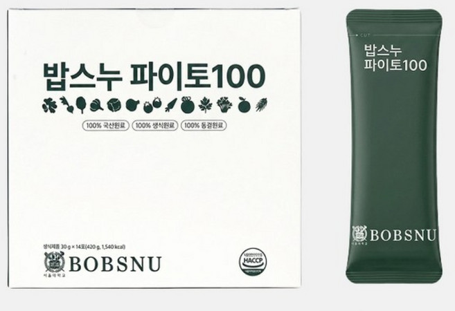 서울대 밥스누 파이토 100 생식 (30g x 14포) 1박스, 30g