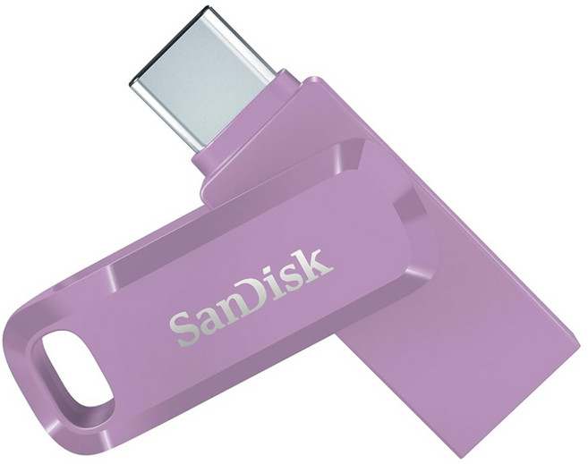 샌디스크코리아 공식인증정품 USB 메모리 Ultra Dual Go 울트라 듀얼 고 Type-C OTG SDDDC3 128GB 라벤다퍼플, 1개