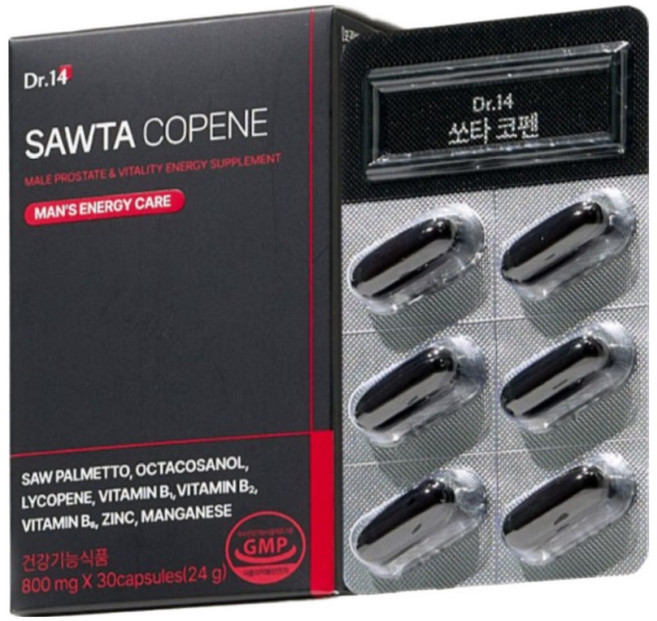 닥터포틴 남성용 활력 영양제 쏘타코펜 24g, 1개, 30정