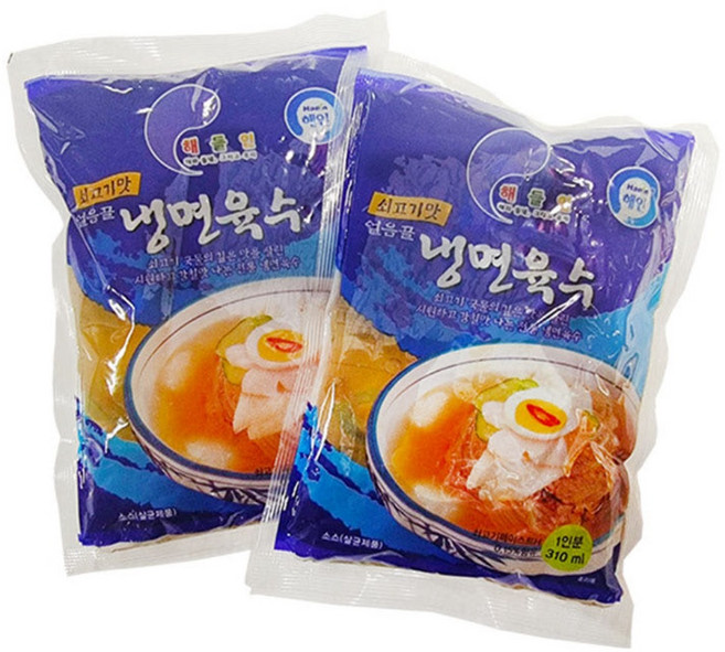해인 얼음골 냉면육수 310ml 시원한 여름 필수템, 5개