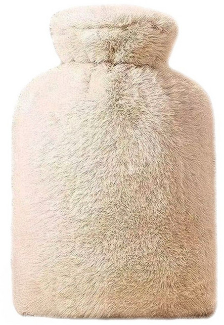 망마미 오래도록 따뜻한 1L 온수 물주머니 베이지 커버 포함, 1개