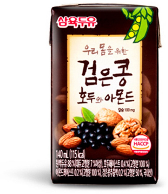 [삼육두유]검은콩 호두와 아몬드 140ml 48팩, 96개