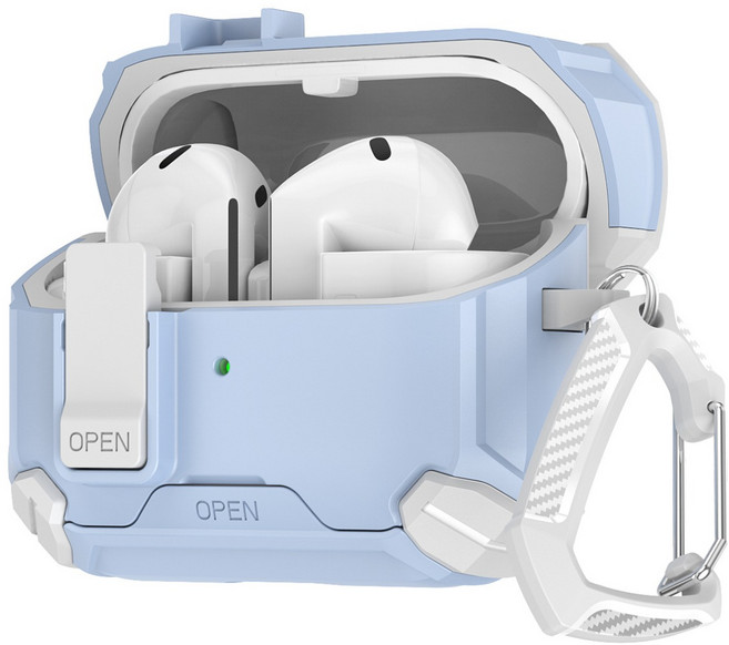 투에이비 갤럭시 버즈 아머드 락 케이스, 화이트 스카이, 버즈3/버즈3 Pro