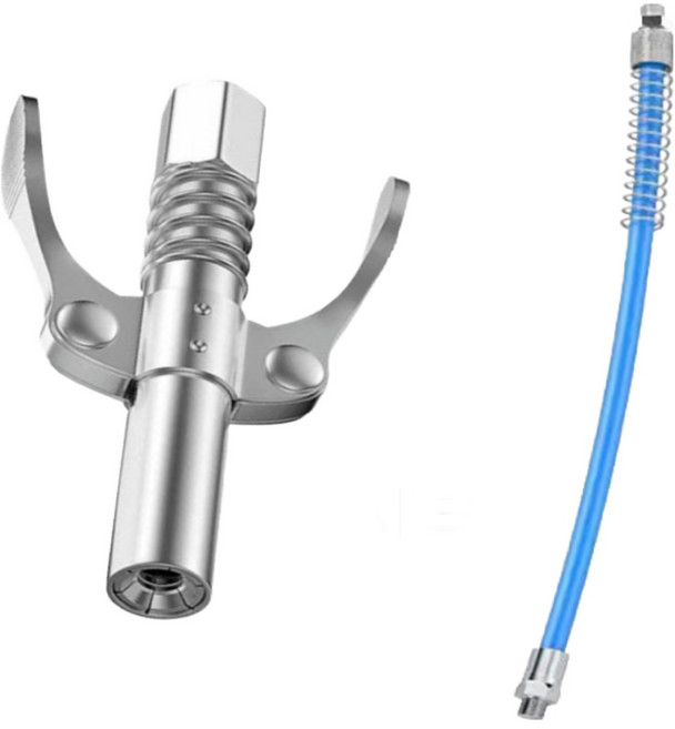 진주바다 구리스 주입기 원터치 커플러 고압호스 30cm 고급형 1세트