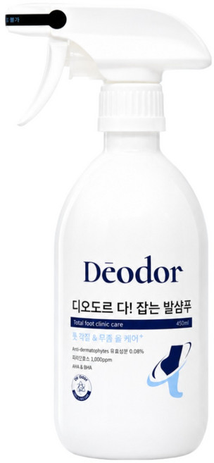 디오도르 다! 잡는 발샴푸 풋샴푸 발세정제, 450ml, 3개, 1개입