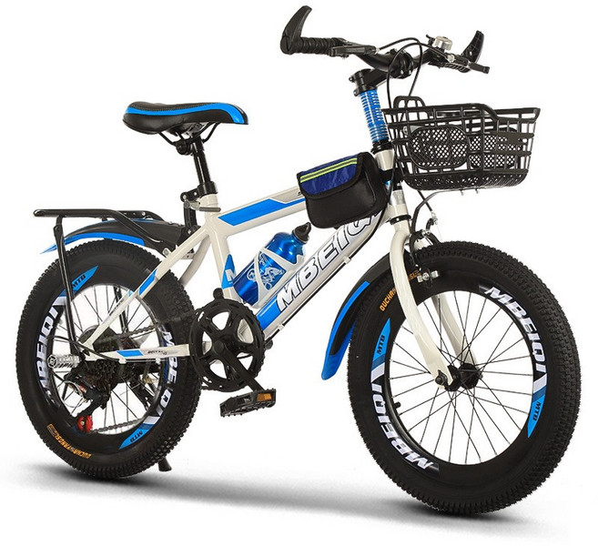 HYLSS 山地自行車 戶外變速 通勤騎行單車, 1個, 1cm變速(藍白色)26寸:如圖