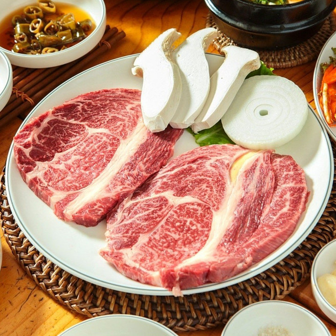 소고기 등심세트 800g 등심+갈비살+부채살+우삼겹 각200g 소분포장 바울목장, 1개