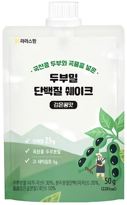 라라스팜 두부밀 단백질 쉐이크 3종 50g 6개입, 6개