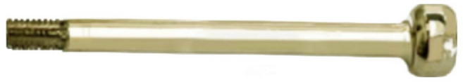 방문손잡이 래치 버튼 면판 피스세트 부속품 잠금핀 스트라이커 문손잡이, 골드핀(40x2mm, 1개
